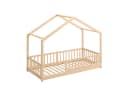 CADANI Kinderbett Malte Hausbett Bodenbett Kiefer Massivholz Bild 1