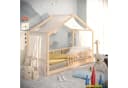 CADANI Kinderbett Malte Hausbett Bodenbett Kiefer Massivholz Bild 2