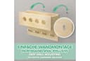 CADANI Wandgarderobe Kinder Massivholz Montessori Bild 5