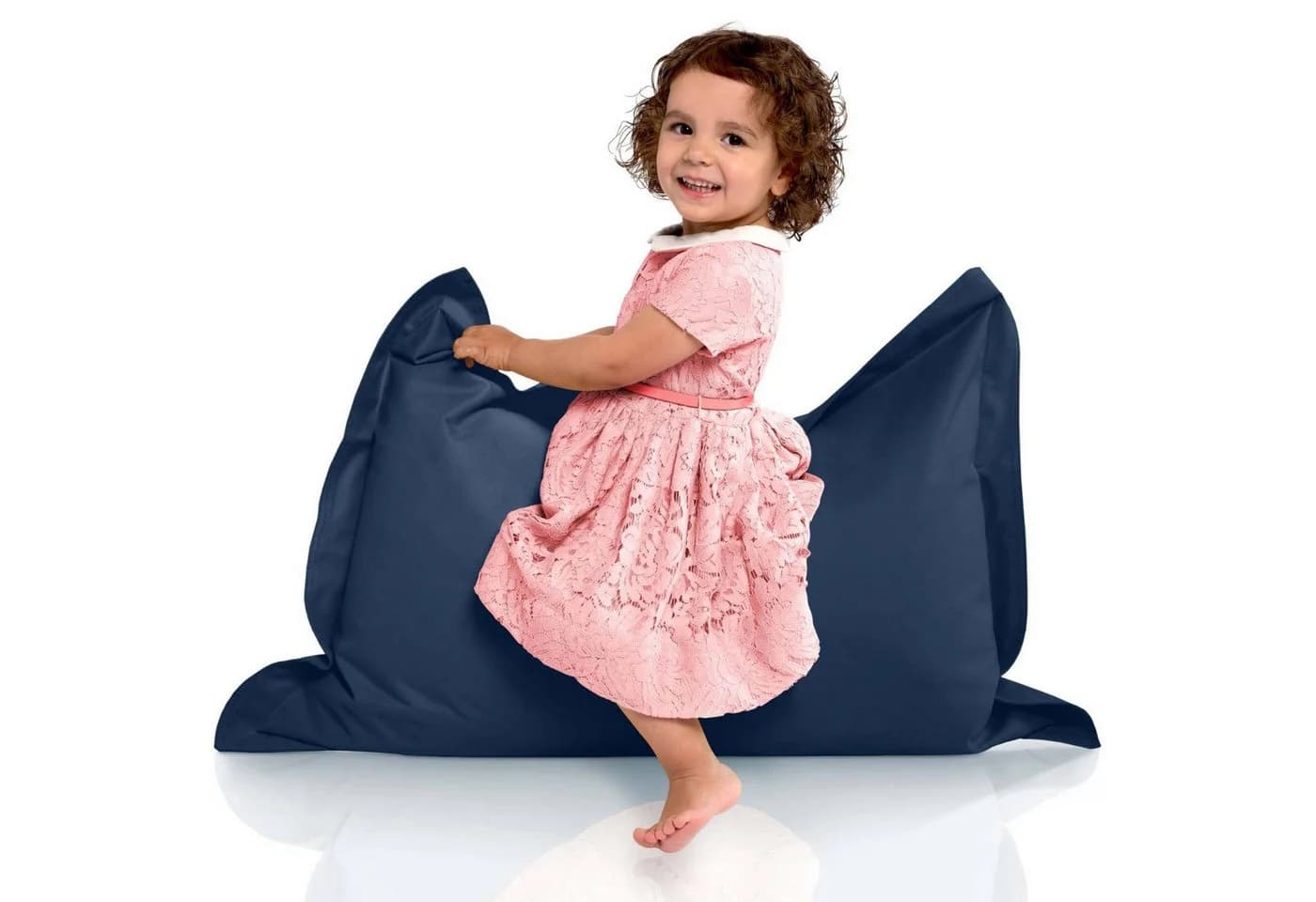 Green Bean Kinder-Sitzsack 70x100cm 70L EPS-Perlen Dunkelblau - Bild 2