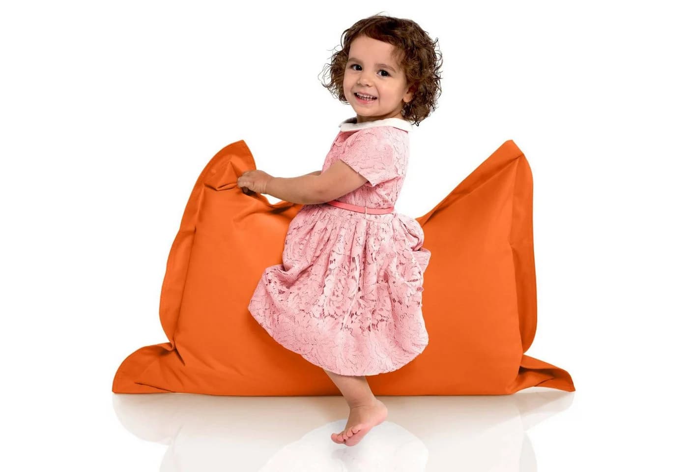 Green Bean Kinder-Sitzsack Orange 70x100cm EPS-Perlen - Bild 2