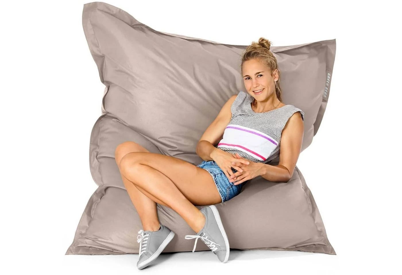 Green Bean Sitzsack XL Riesen Square Beige - Bild 2