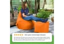 Green Bean Gaming Sitzsack Cozy mit Rückenlehne Orange Bild 4