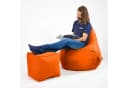 Green Bean Sitzsack-Hocker Pouf Cube Orange Bild 3