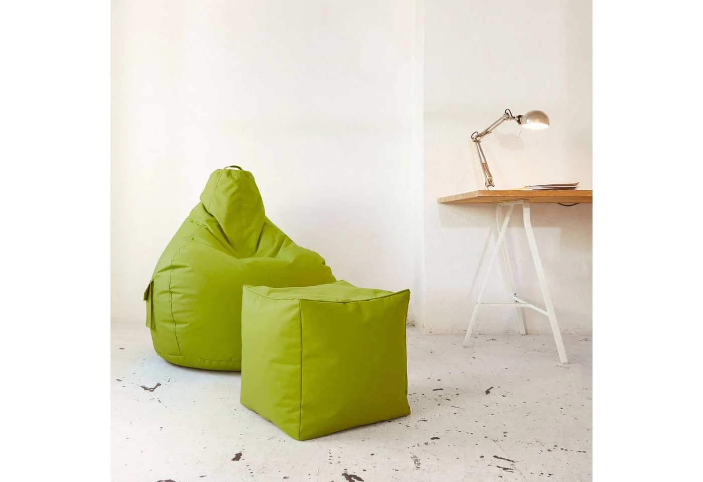 Green Bean Sitzsack-Hocker Pouf Cube 40x40x40cm - Bild 4