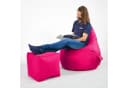 Green Bean Sitzsack-Hocker Pouf Cube Rosa 40x40x40cm Bild 3