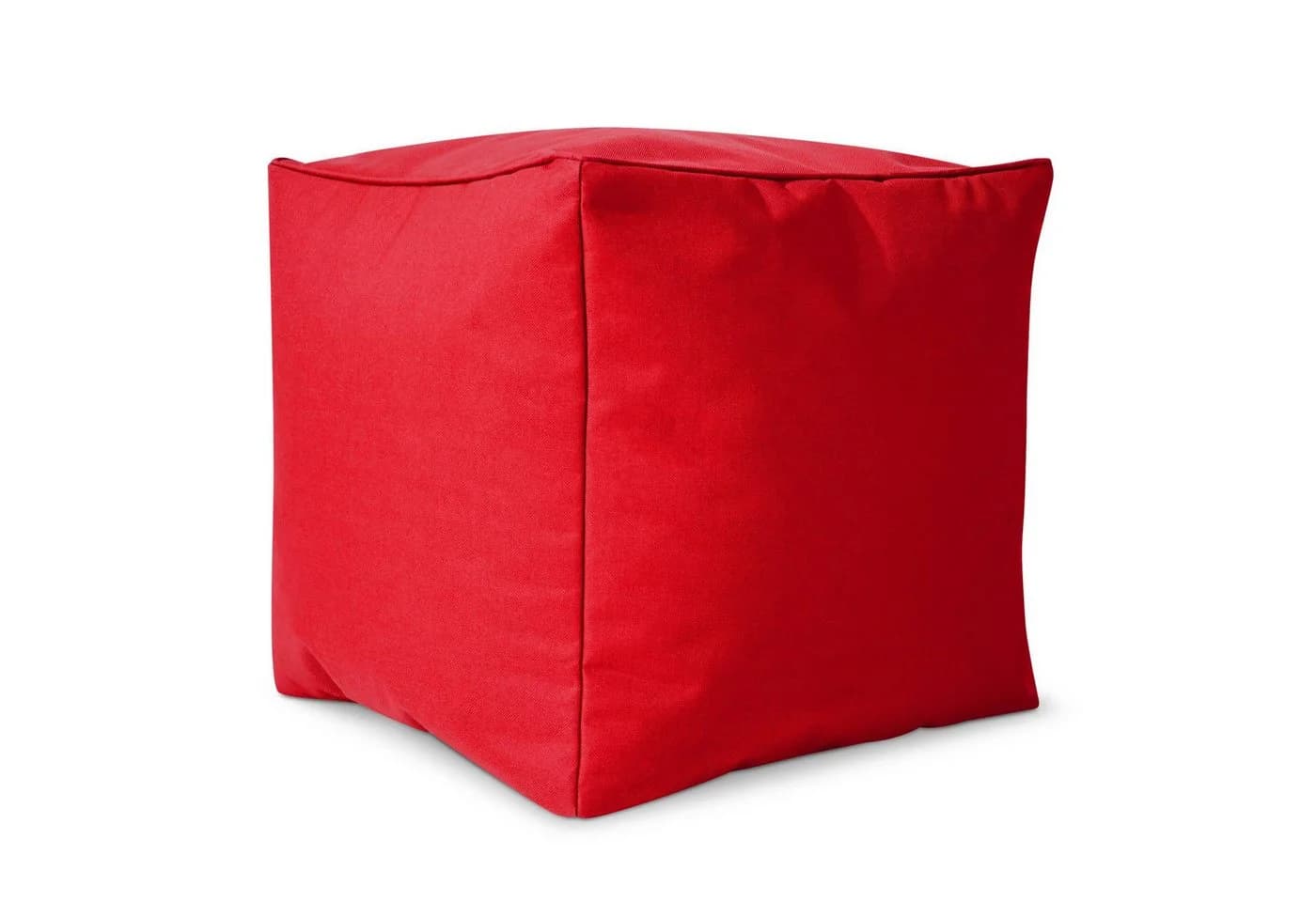 Green Bean Sitzsack-Hocker Pouf Cube 40x40x40cm Rot - Bild 2