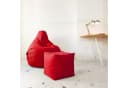 Green Bean Sitzsack-Hocker Pouf Cube 40x40x40cm Rot Bild 4