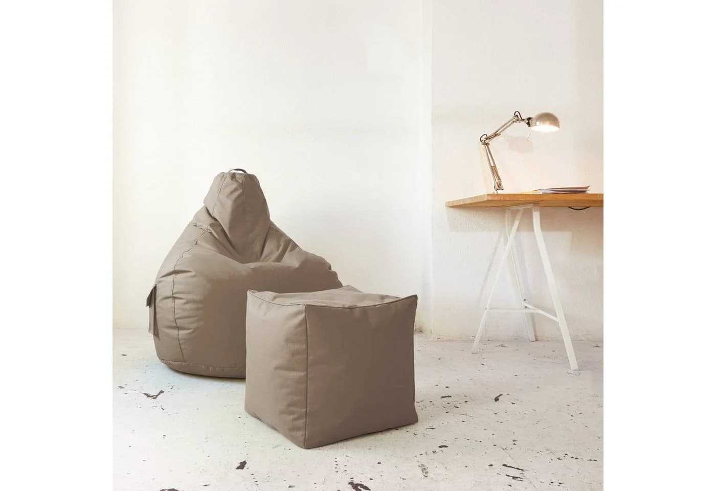 Green Bean Sitzsack Sitzsack-Hocker Pouf Cube 40x40x40cm - Bild 4