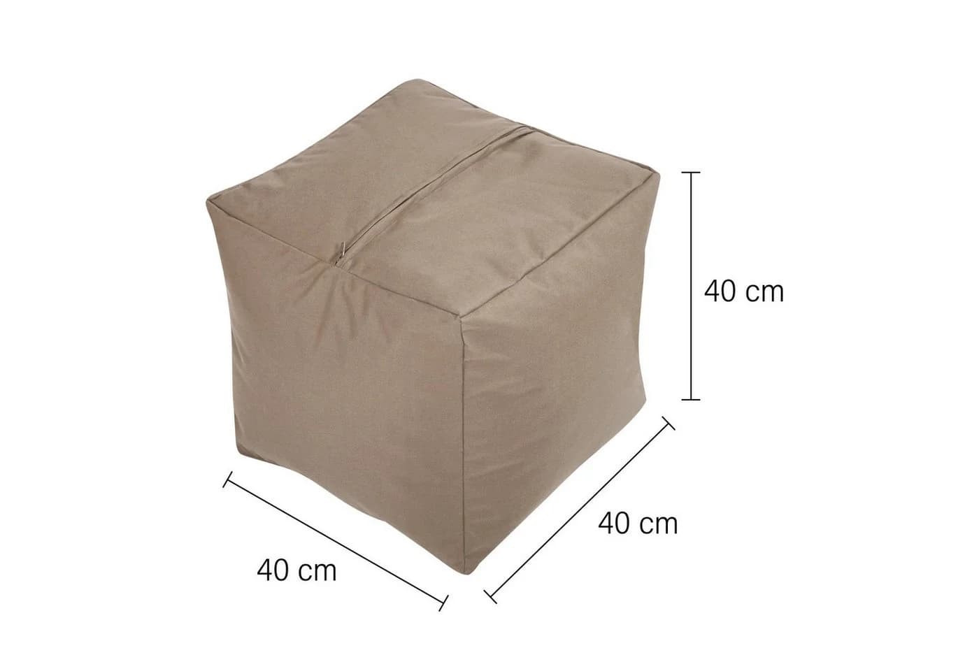 Green Bean Sitzsack Sitzsack-Hocker Pouf Cube 40x40x40cm - Bild 5