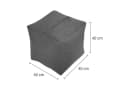 Green Bean Sitzsack-Hocker Pouf Cube 40x40x40cm Bild 5