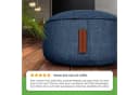 Green Bean Home-Linen Pouf: Dunkelblau Sitzsack mit EPS-Perlen Füllung Bild 4