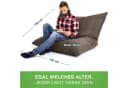 Green Bean Sitzsack XXL Cord Grau EPS-Perlen Füllung Bild 5