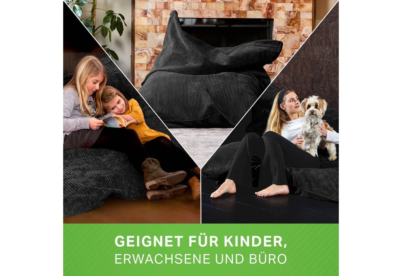 Sitzsack in verschiedenen Farben und Materialien - Bild 3