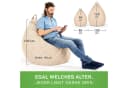 Green Bean Sitzsack Indoor Beige Leinen 200 Liter Bild 5