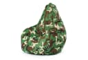 Green Bean Gaming Sitzsack mit Rückenlehne Camouflage Grün Bild 2