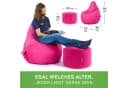Green Bean Gaming Sitzsack + Hocker Cozy+Cube Rosa Bild 3