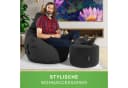 Green Bean Gaming Sitzsack + Hocker Cozy+Cube Schwarz Bild 1