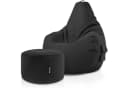 Green Bean Gaming Sitzsack + Hocker Cozy+Cube Schwarz Bild 2