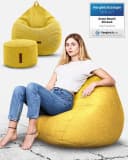 Green Bean Sitzsack Indoor Set mit Hocker Leinen EPS-Perlen Bild 1