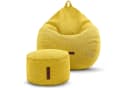 Green Bean Sitzsack Indoor Set mit Hocker Leinen EPS-Perlen Bild 2