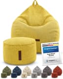 Green Bean Sitzsack Indoor Set mit Hocker Leinen EPS-Perlen Bild 4