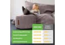 Green Bean Sitzsack XXL Grau Cord + Hocker Set Bild 5