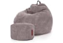 Green Bean Sitzsack XXL Scoop + Hocker Cord Grau Indoor Bild 2