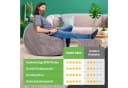 Green Bean Sitzsack XXL Scoop + Hocker Cord Grau Indoor Bild 3