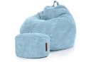 Green Bean Sitzsack XXL Set mit Hocker Cord Hellblau Bild 2