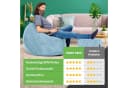 Green Bean Sitzsack XXL Set mit Hocker Cord Hellblau Bild 3