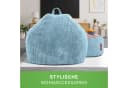 Green Bean Sitzsack XXL Set mit Hocker Cord Hellblau Bild 5