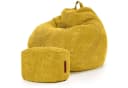 Green Bean Sitzsack XXL Set mit Hocker Cord Gelb Bild 2