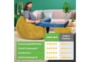 Green Bean Sitzsack XXL Set mit Hocker Cord Gelb Bild 3