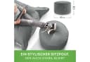 Green Bean Pouf Stay Grau - Vielseitiger Sitzwürfel mit EPS-Perlen Bild 4