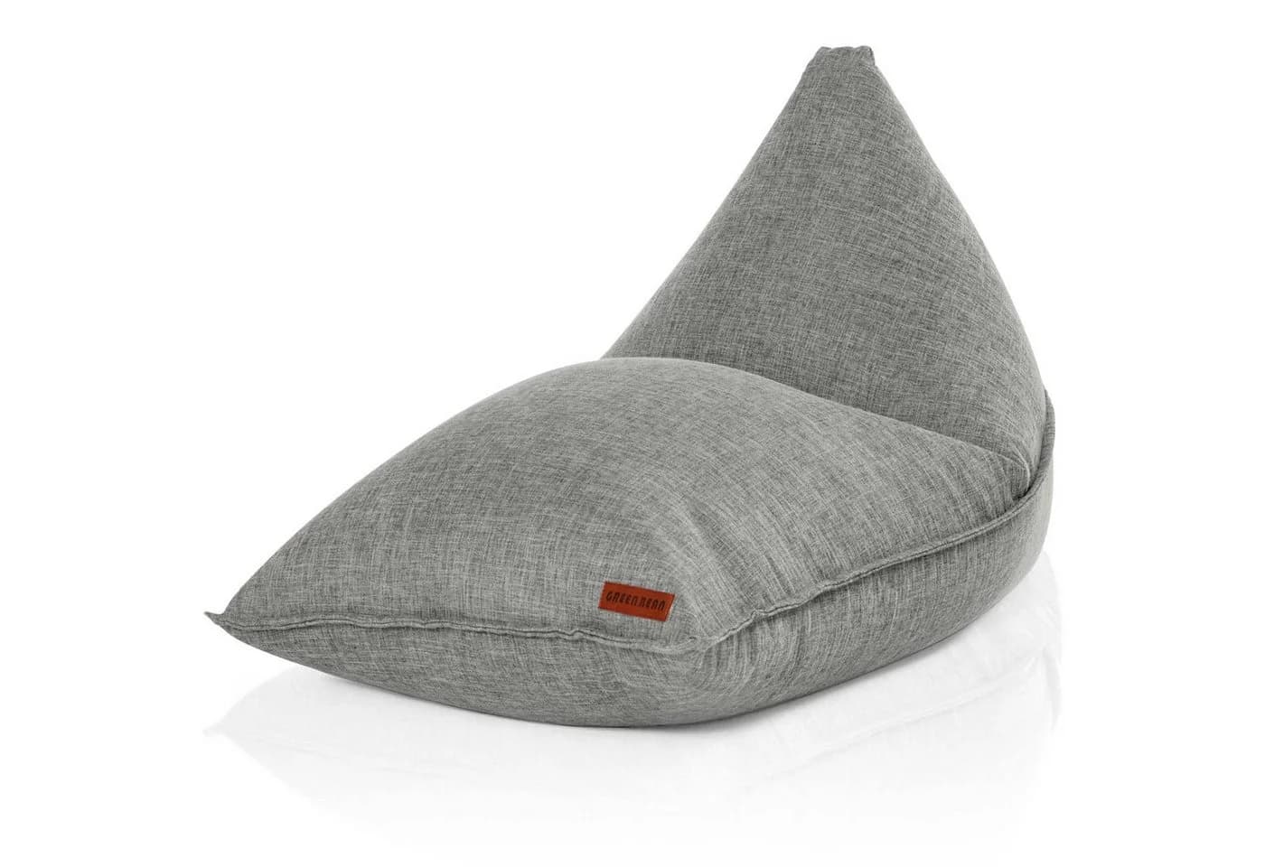 Green Bean Indoor Sitzsack Dreieck Grau Leinen-Look - Bild 2