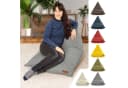 Green Bean Indoor Sitzsack Dreieck Grau Leinen-Look Bild 3