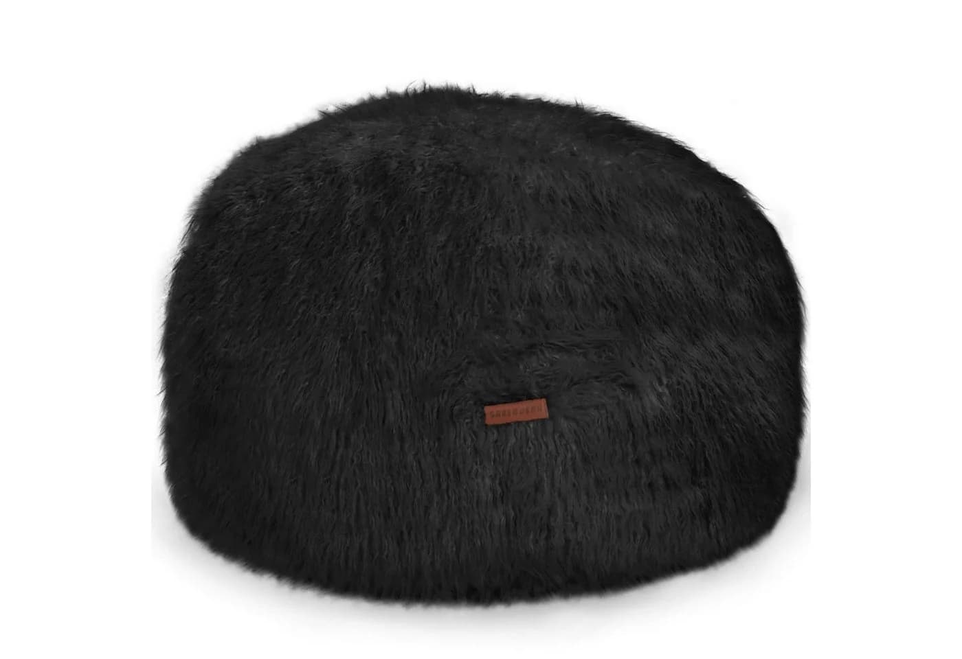 Green Bean Pouf Sitzsack-Hocker Fell-Optik Schwarz - Bild 2