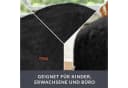 Green Bean Pouf Sitzsack-Hocker Fell-Optik Schwarz Bild 3