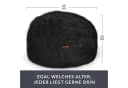 Green Bean Pouf Sitzsack-Hocker Fell-Optik Schwarz Bild 4