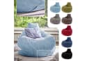 Green Bean Sitzsack Cozy Cord mit Rückenlehne Hellblau Bild 1
