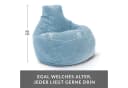 Green Bean Sitzsack Cozy Cord mit Rückenlehne Hellblau Bild 4