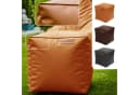 Green Bean Pouf Sitzsack-Hocker Kunstleder Cube Bild 1