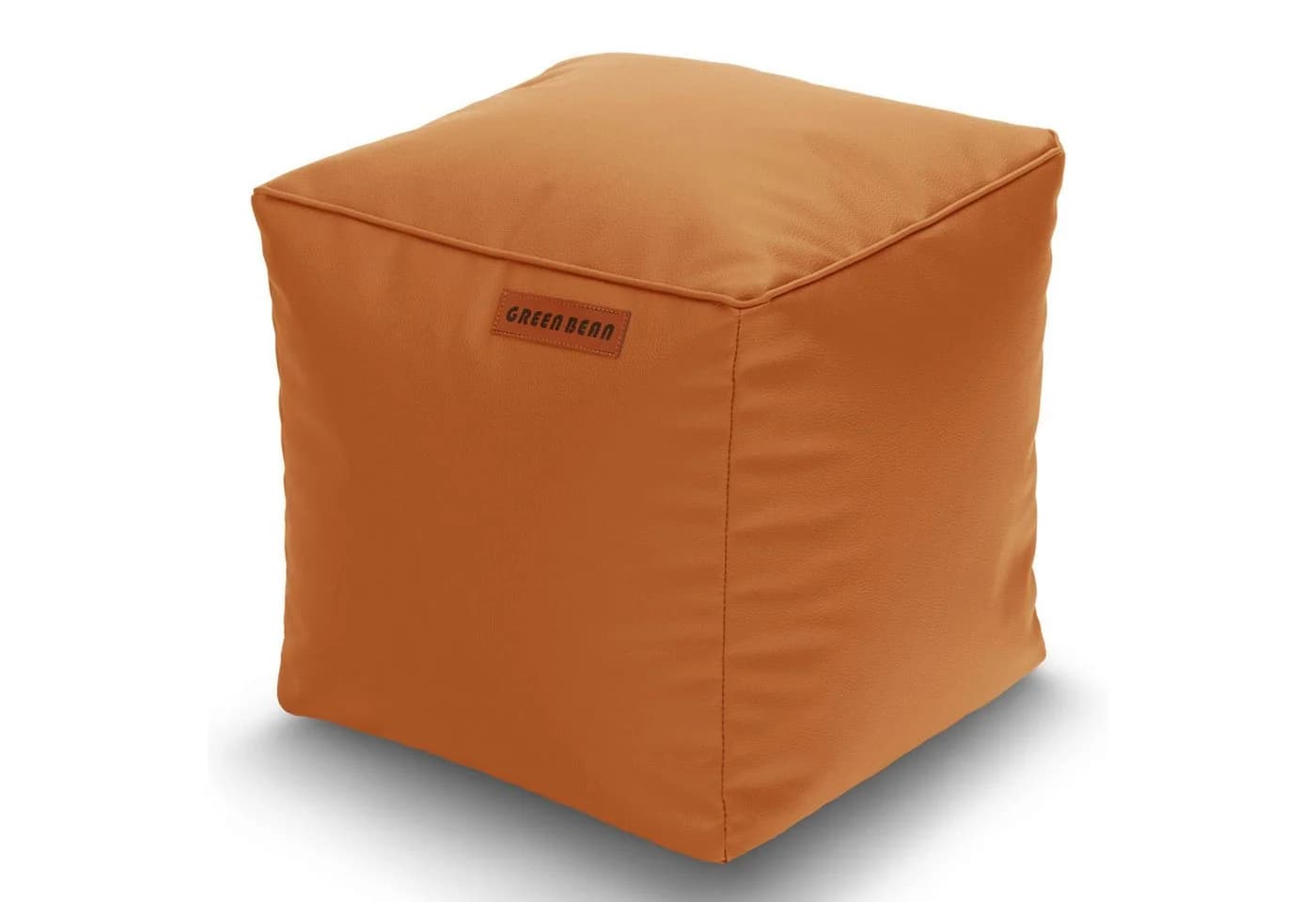Green Bean Pouf Sitzsack-Hocker Kunstleder Cube - Bild 2