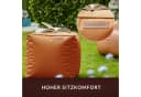 Green Bean Pouf Sitzsack-Hocker Kunstleder Cube Bild 5
