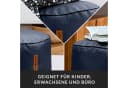 Green Bean Pouf Sitzsack-Hocker Kunstleder Stay rund Dunkelblau Bild 3