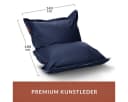 Green Bean XXL Sitzsack Kunstleder Blau Outdoor Bild 4