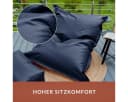 Green Bean XXL Sitzsack Kunstleder Blau Outdoor Bild 5