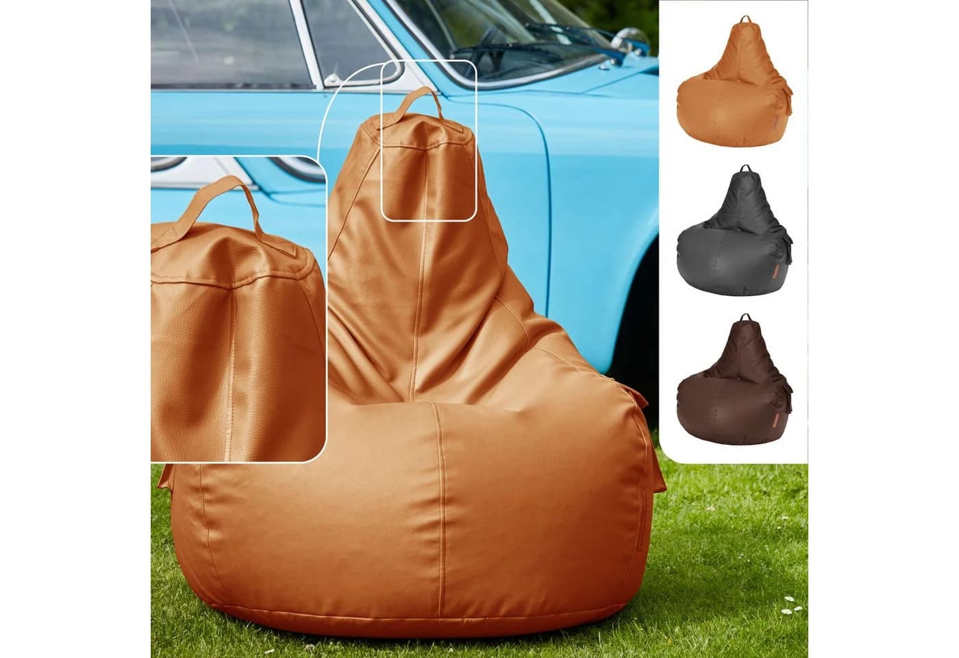 Green Bean Sitzsack Gaming-Sitzsack Kunstleder Cozy