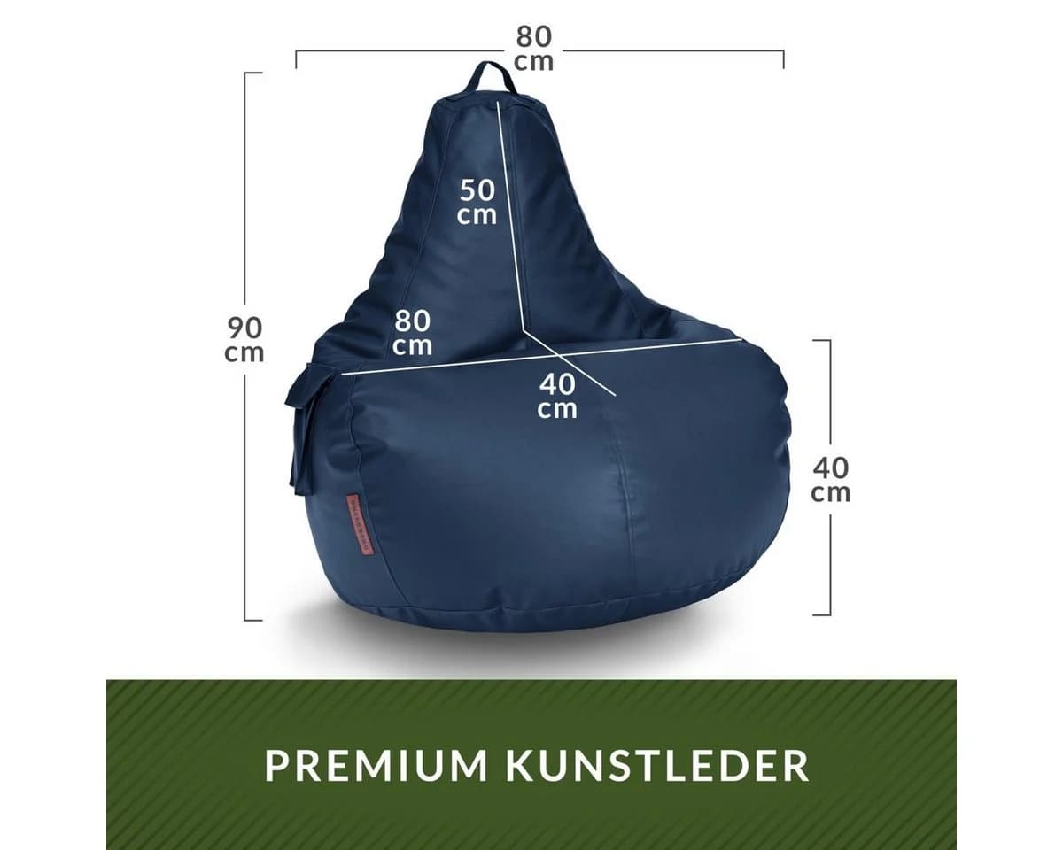 Green Bean Gaming-Sitzsack Kunstleder Cozy - Bild 4